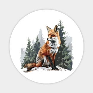 Fox Lovers Magnet